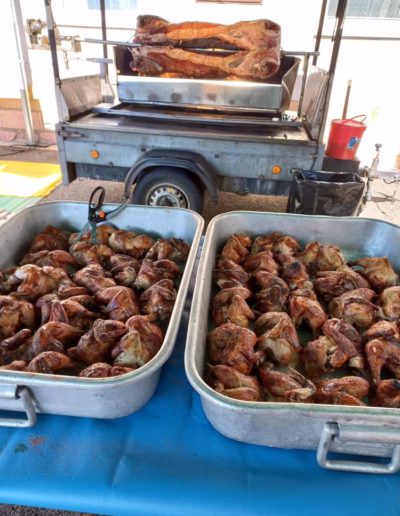 Catering - prase na rožni