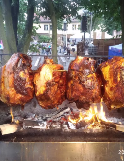Catering - prase na rožni