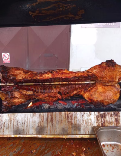 Catering - prase na rožni
